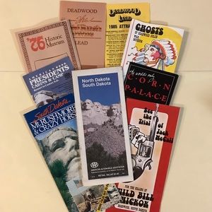 VINTAGE 1980s North Dakota Travel Brochures & Map